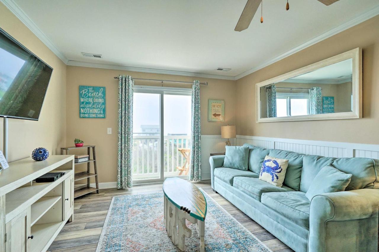 Ocean-View Oak Island Condo, 1 Block To Beach! Экстерьер фото