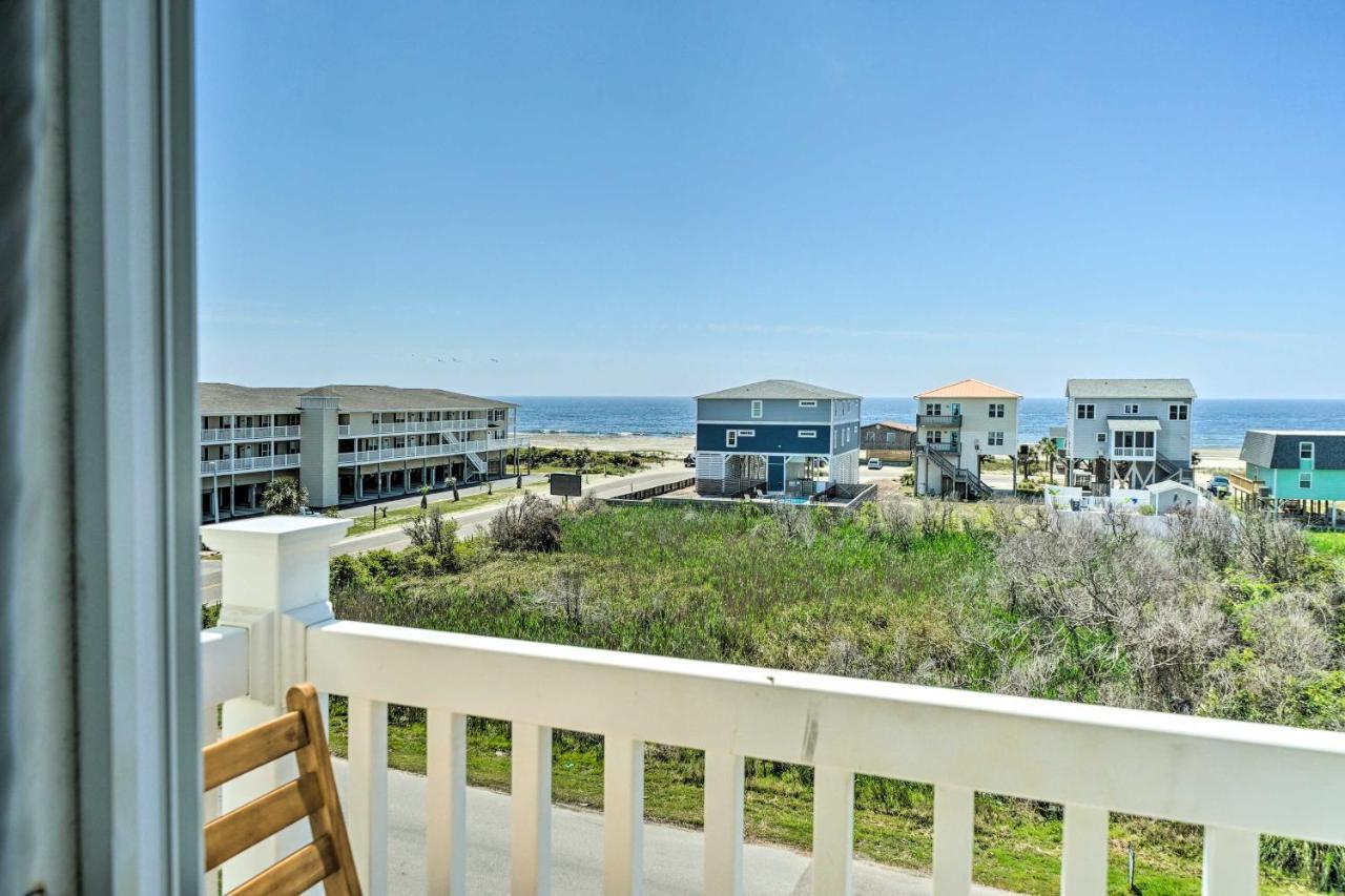 Ocean-View Oak Island Condo, 1 Block To Beach! Экстерьер фото