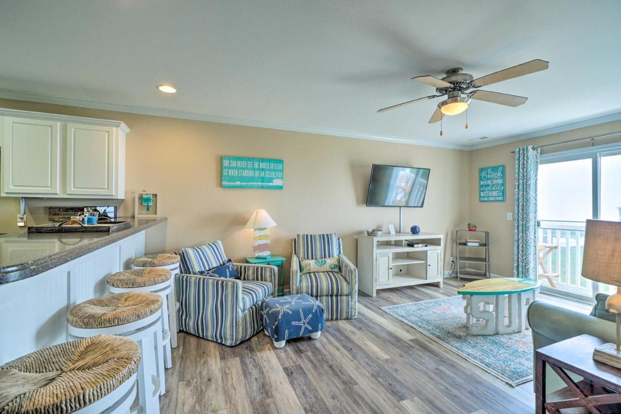 Ocean-View Oak Island Condo, 1 Block To Beach! Экстерьер фото